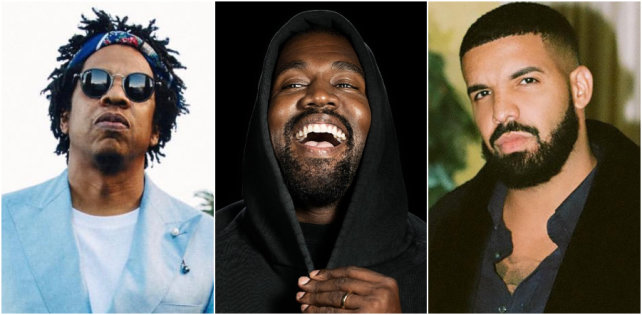 ​Канье Уэст заработал больше всех рэперов в этом году, обойдя Jay-Z, Эминема и Дрейка