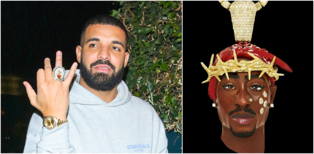 ​Drake купил две бриллиантовые цепи с Тупаком общей стоимостью $600 000