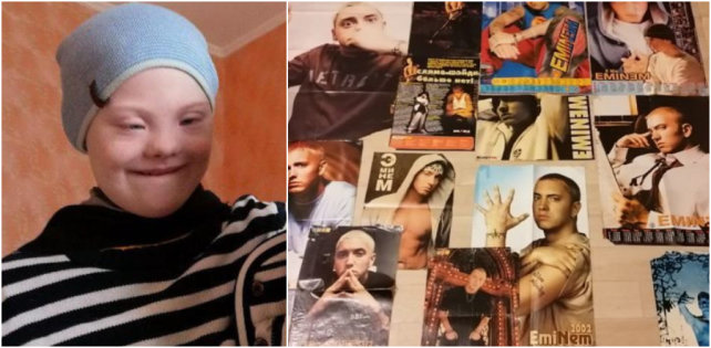 ​Новосибирский рэпер продает коллекцию плакатов Эминема за 1 миллион, чтобы помочь сыну с синдромом Дауна