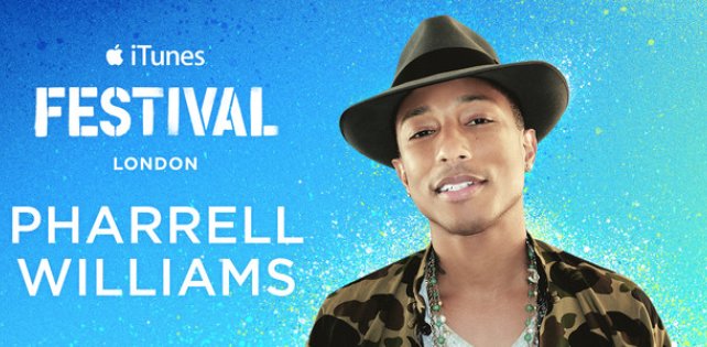 Онлайн-трансляция iTunes Festival: Pharrell, Mary J. Blige и другие