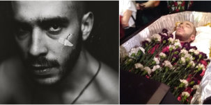 ​В Москве прошли «похороны» Хаски. Рэпер лежал в гробу, пока фанаты возлагали цветы
