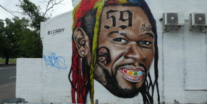 ​«Я тут ни при чем»: 50 Cent ответил художнику, которого избили из-за карикатурных граффити с рэпером