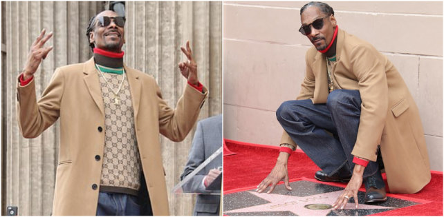 «Хочу поблагодарить себя»: Snoop Dogg получил звезду на Голливудской аллее славы