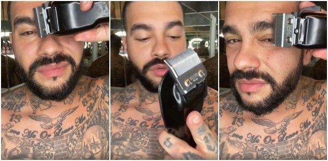 «Ну вот и всё»: Тимати достал машинку, чтобы «сбрить» брови, как у Джигана