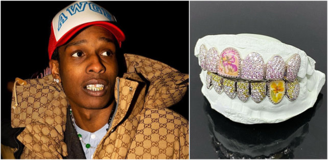​Дизайнерские гриллзы A$AP Rocky с настоящими цветами — самая уникальная вещь недели