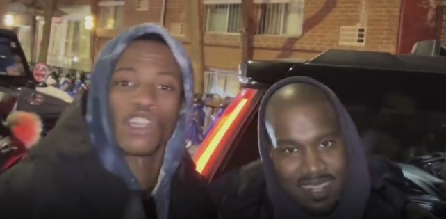 Начинающий рэпер зачитал фристайл Канье Уэсту, когда тот выходил из ресторана 