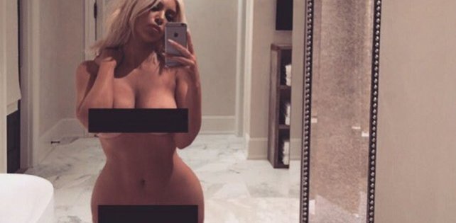 ​Вандалы надругались над граффити с изображением голой Ким Кардашьян