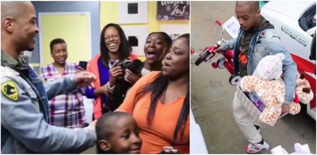 ​T.I. потратил 20 000 долларов за полчаса, чтобы помочь мамам-одиночкам в Рождество