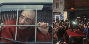 ​Хаски задержан в Краснодаре. Он попытался выступить на крыше машины после запрета концерта