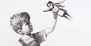 Кто-то подбросил в британскую больницу картину. Все замерли, когда поняли, кто её автор