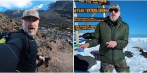 ​Серега поднялся на вершину Килиманджаро и станцевал танец на высоте почти 6000 метров