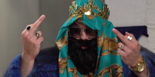 Big Russian Boss дал интервью Поперечному и впервые публично снял маску и бороду