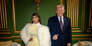 Nicki Minaj назвала себя «фанатом номер один» Дональда Трампа на вечере Министерства финансов.